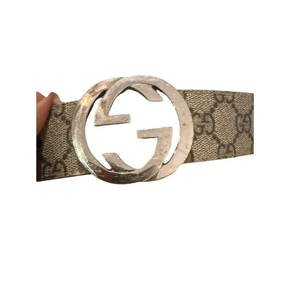 Gucci GG Supreme Canvas Belt Men's Sz. 38